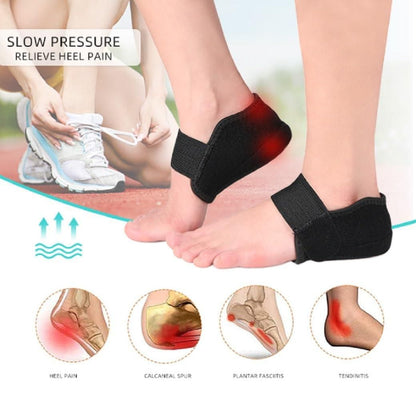 Height Increasing Heel Cushion Insole with Adjustable Locking Straps – Comfortable Foot Support